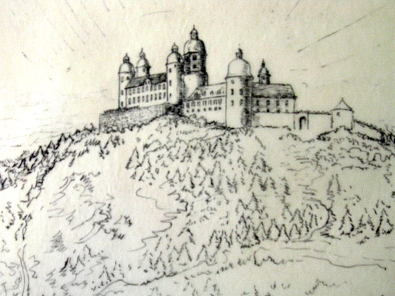 rochefort le chateau dessin inédit